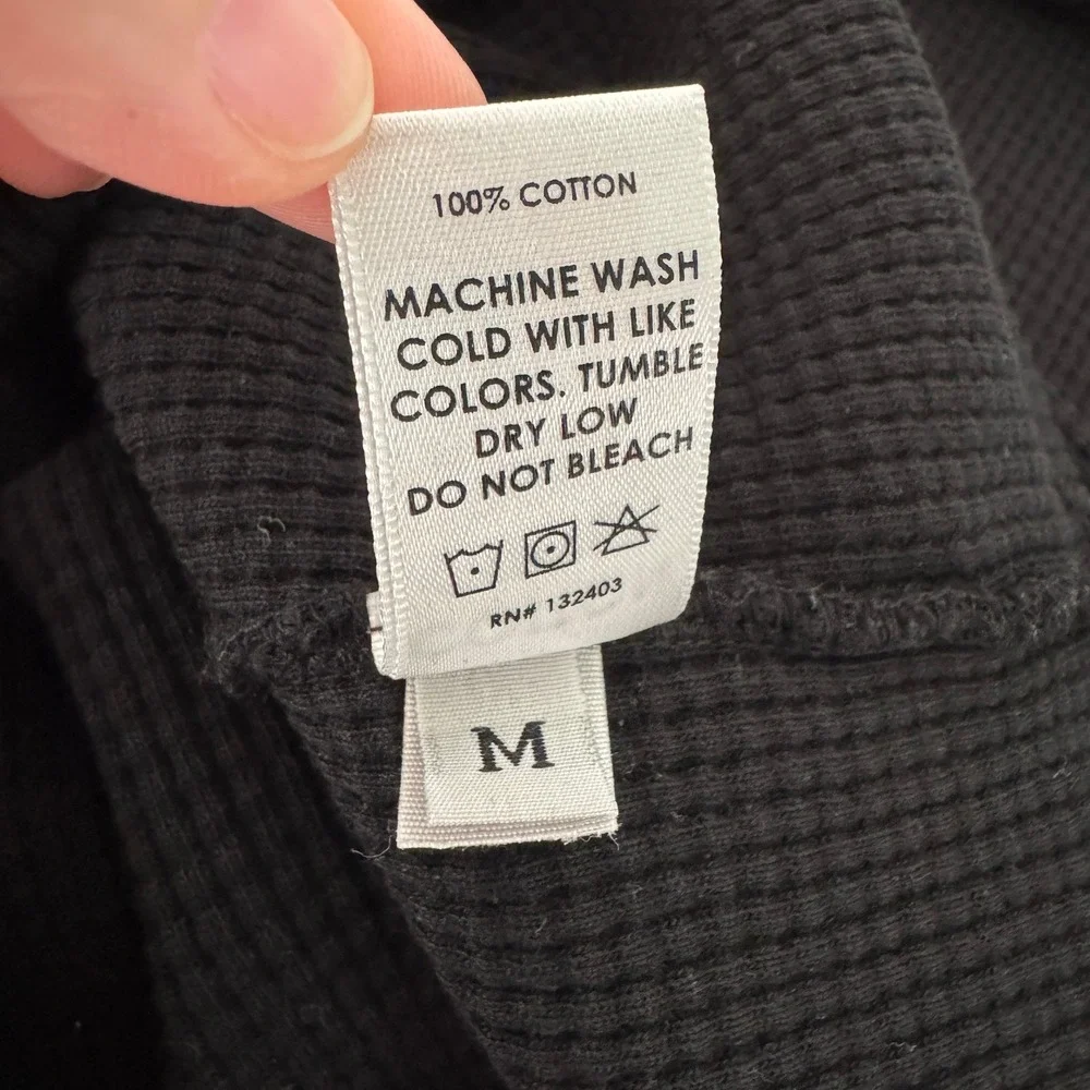 Cotton Citizen Monaco Waffle Knit Tank Dress Medium Black‎ Minimalist Casual - Picture 9 of 9